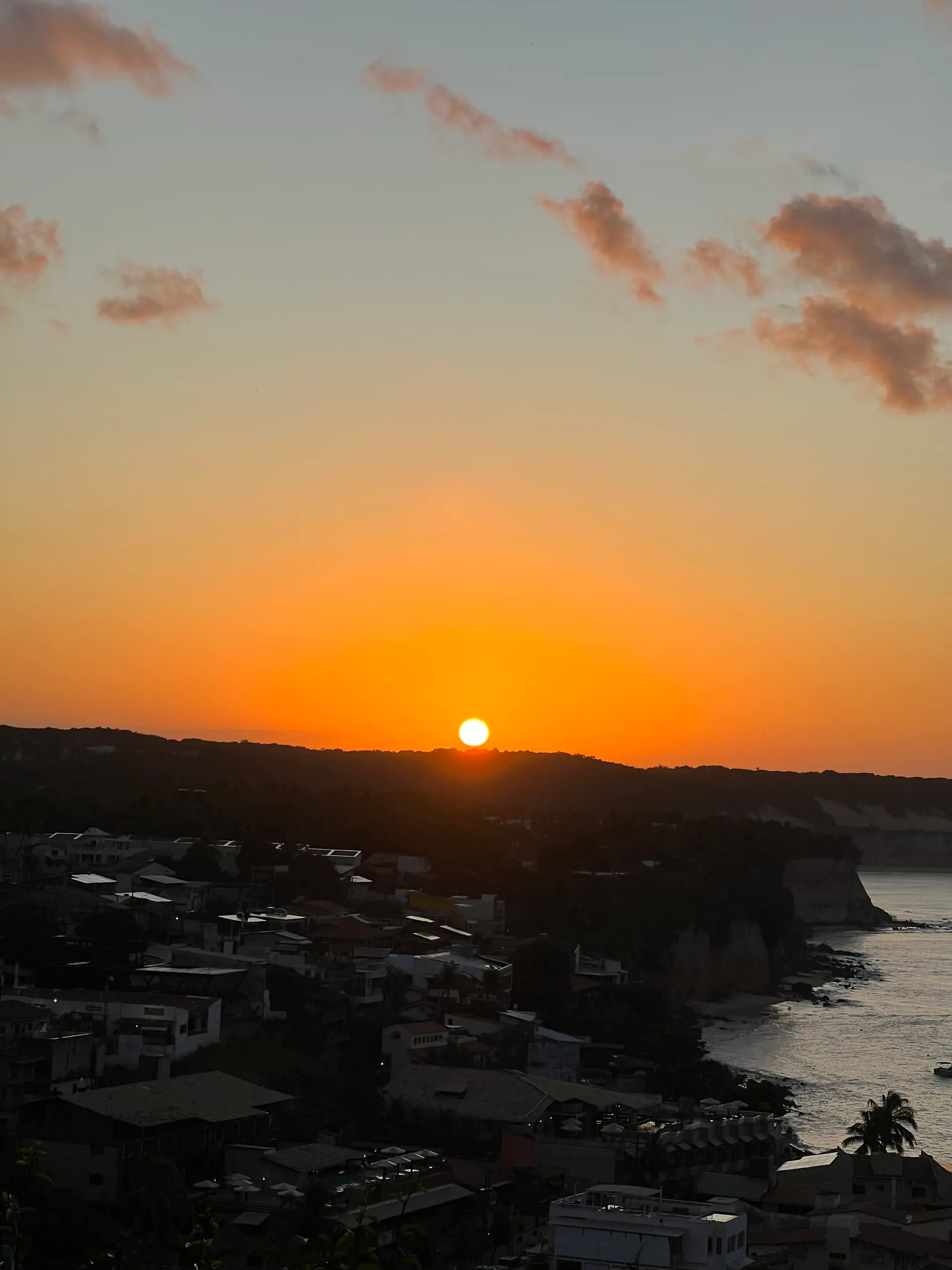 Pôr do sol na região de Pipa